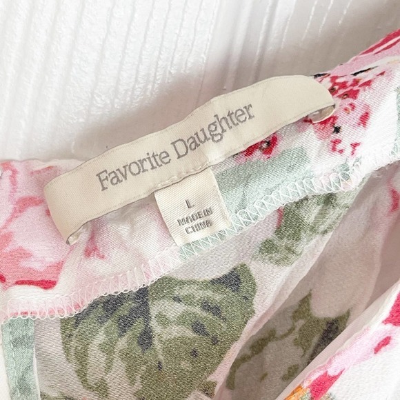 Favorite Daughter The One That Got Away Floral Square Neck Blouse Size L NWOT - Picture 3 of 8